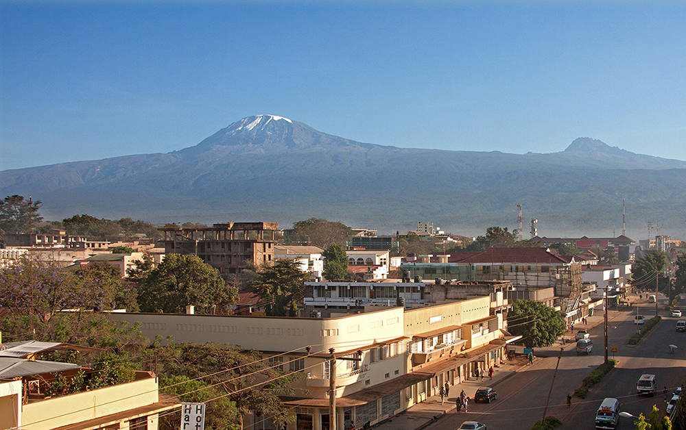 Kilimanjaro vy från Moshi
