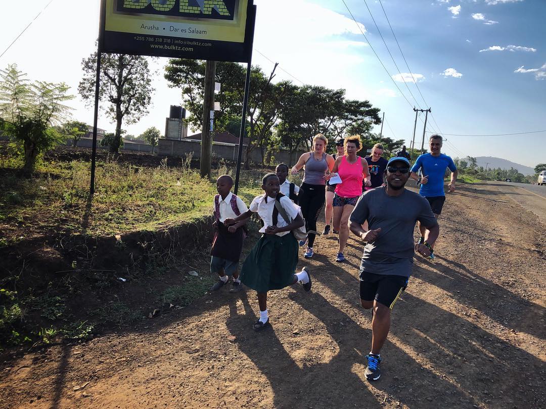 löpning i Tanzania